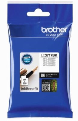 Brother LC-3717BK Siyah Orjinal Kartuş - 1