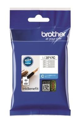 Brother LC-3717C Mavi Orjinal Kartuş - 1
