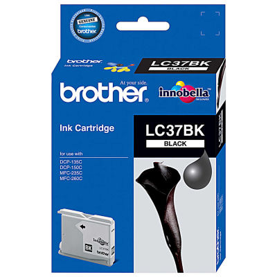 Brother LC-37BK/LC-970BK Siyah Orjinal Kartuş - 1