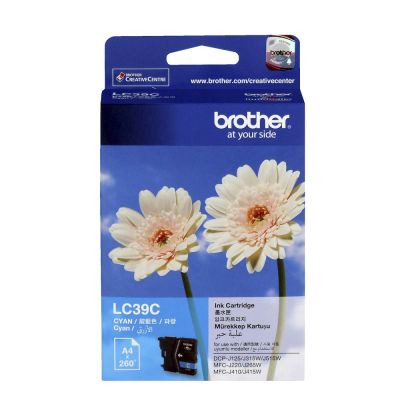 Brother LC-39C/LC-985M Mavi Orjinal Kartuş - 1