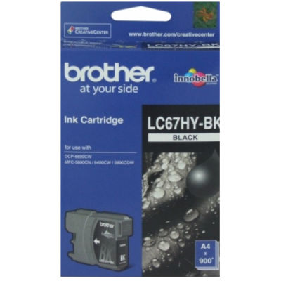 Brother LC-67HY/LC-1100HY Siyah Orjinal Kartuş Yüksek Kapasiteli - 1