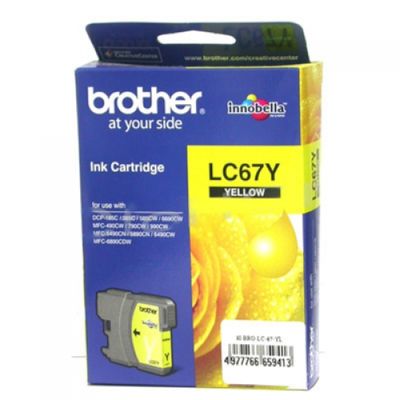 Brother LC-67Y/LC-1100Y Sarı Orjinal Kartuş - 1