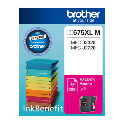 Brother LC675XL M Kırmızı Orjinal Kartuş - 1