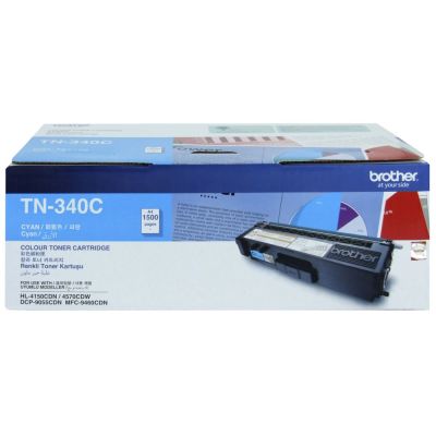 Brother TN-340C Mavi Orjinal Toner - 1