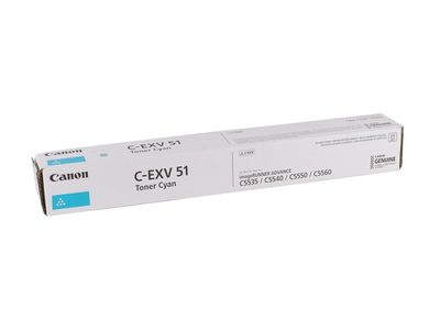 Canon C-EXV-51 Mavi Orjinal Fotokopi Toneri - 1