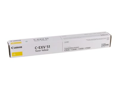 Canon C-EXV-51 Sarı Orjinal Fotokopi Toneri - 1