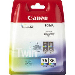 Canon CLI-36 Renkli Orjinal Kartuş 2li Paketi - Canon