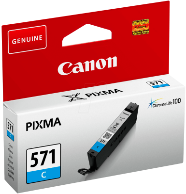 Canon CLI-571 Mavi Orjinal Kartuş - 1