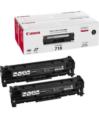 Canon CRG-718 Siyah Orjinal Toner 2li Paketi - 1