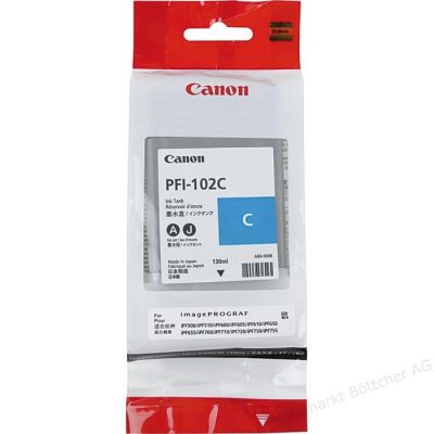 Canon PFI-102 Mavi Orjinal Kartuş - 1