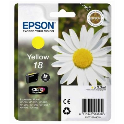 Epson 18-T1804-C13T18044020 Sarı Orjinal Kartuş - 1