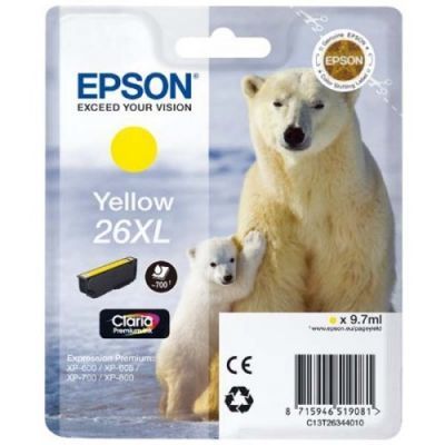 Epson 26XL-T2634-C13T26344020 Sarı Orjinal Kartuş - 1