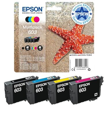 Epson 603 (C13T03U64010) 4'lü Multipack Orjinal Kartuş - 1