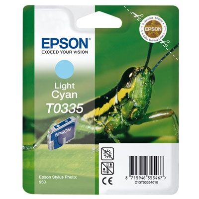 Epson T0335-C13T03354020 Açık Mavi Orjinal Kartuş - 1