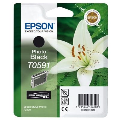Epson T0591-C13T05914020 Foto Siyah Orjinal Kartuş - 1