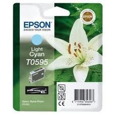 Epson T0595-C13T05954020 Açık Mavi Orjinal Kartuş - 1