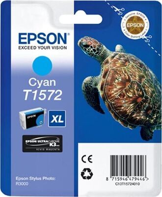 Epson T1572-C13T15724010 Mavi Orjinal Kartuş - 1