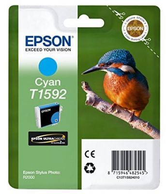 Epson T1592-C13T15924010 Mavi Orjinal Kartuş - 1