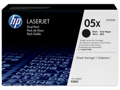 Hp 05X-CE505XD Siyah Orjinal Toner Yüksek Kapasiteli 2li Paket - 1