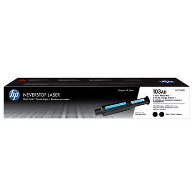 Hp 103A-W1103AD Siyah Orjinal Neverstop Laser Toner Dolum Seti 2li Paket - 1