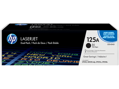 Hp 125A-CB540AD Siyah Orjinal Toner 2li Paketi - 1