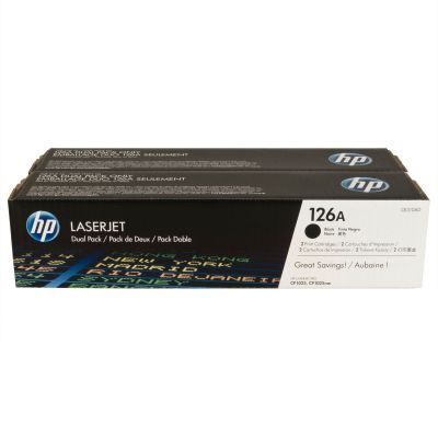 Hp 126A-CE310AD Siyah Orjinal Toner 2li Paket - 1