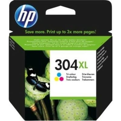 Hp 304XL-N9K07AE Renkli Orjinal Kartuş Yüksek Kapasiteli - 2022 Tarihli - 1