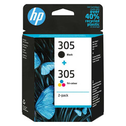 Hp 305-6ZD17AE Siyah-Renkli Orjinal Kartuş Avantaj Paketi 2Li - Hp