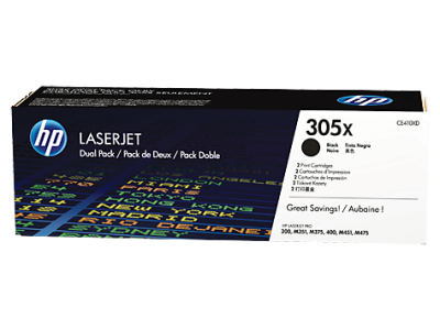 Hp 305X-CE410XD Orjinal Siyah Toner Yüksek Kapasiteli 2li Paket - 1