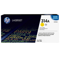 Hp 314A-Q7562A Sarı Orjinal Toner - Siyah Kutu - Hp