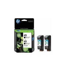 Hp 45-CC625AA (51645A )Siyah Orjinal Kartuş 2li Paketi - Hp