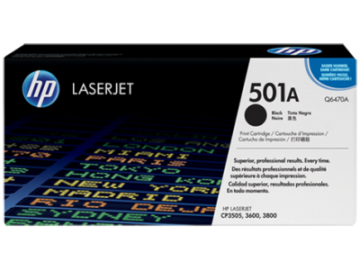 Hp 501A-Q6470A Siyah Orjinal Toner - 1