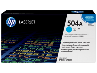 Hp 504A-CE251A Mavi Orjinal Toner - 1