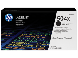 Hp 504X-CE250XD Siyah Orjinal Toner Yüksek Kapasiteli 2li Paket - Hp