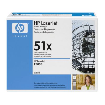 Hp 51X-Q7551X Siyah Orjinal Toner Yüksek Kapasiteli - Mavi Kutu - 1