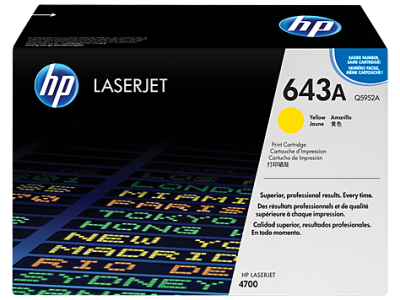 Hp 643A-Q5952A Sarı Orjinal Toner - 1