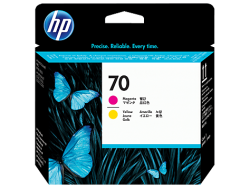 Hp 70-C9406A Orjinal Kırmızı-Sarı Baskı Kafası - Hp