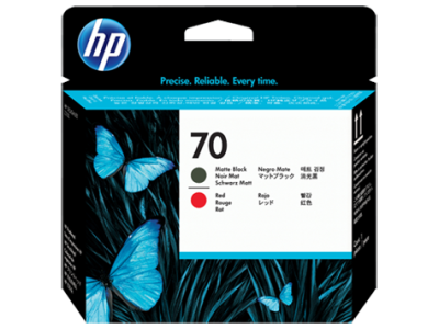 Hp 70-C9409A Orjinal Mat Siyah-Kırmızı Baskı Kafası - 1