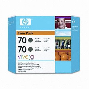 HP 70-CB339A Orjinal Mat Siyah Kartuş 2li Paket Eski Tarihli - 1