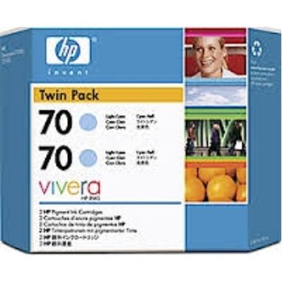 Hp 70-CB351A Açık Mavi Orjinal Kartuş 2li Paket Eski Tarihli - 1