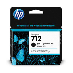 Hp 712-3ED71A Siyah Orjinal Kartuş Yüksek Kapasiteli - Hp
