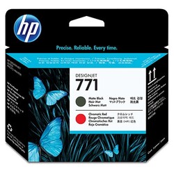 Hp 771-CE017A Orjinal Mat Siyah-Kromatik Kırmızı Baskı Kafası - Hp