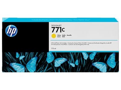 Hp 771c-B6Y10A Sarı Orjinal Kartuş - 1