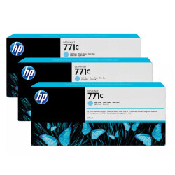 Hp 771c-B6Y36A Açık Mavi Orjinal Kartuş 3Lü Paket - Hp
