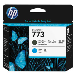 Hp 773-C1Q20A Orjinal Mat Siyah ve Mavi Baskı Kafası - Hp