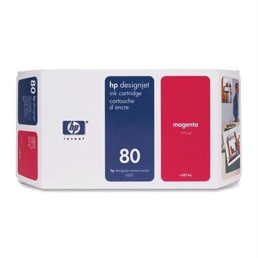 Hp 80-C4874A Kırmızı Orjinal Kartuş - Eski Tarihli - 1