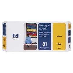 Hp 81-C4953A Orjinal Sarı Baskı Kafası ve Temizleyicisi - Hp