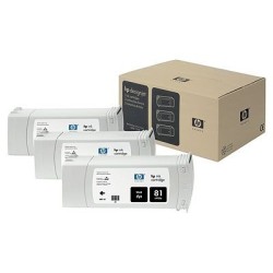 Hp 81-C5066A Siyah Orjinal Kartuş 3lü Paket - Hp