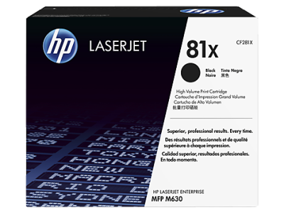Hp 81X-CF281X Siyah Orjinal Toner Yüksek Kapasiteli - 1