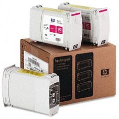 Hp 90-C5084A Kırmızı Orjinal Kartuş 3lü Paket - Eski Tarihli - Hp